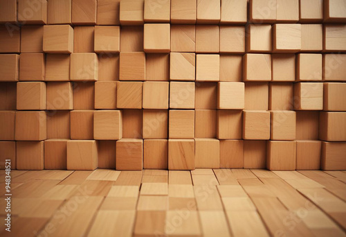  a photo made with square shape box wallpaper made with generative AI