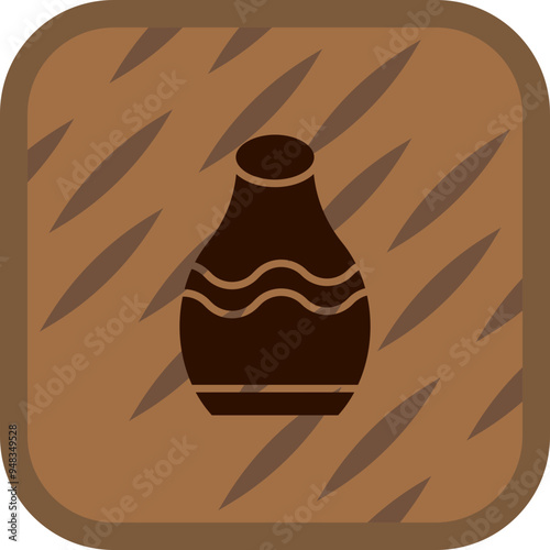 Pottery Vector Icon Design