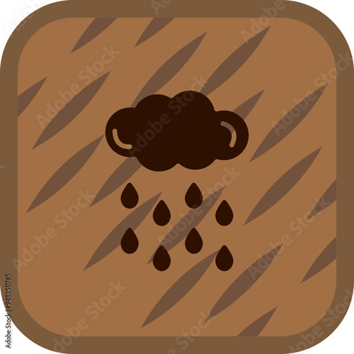 Rain Vector Icon Design