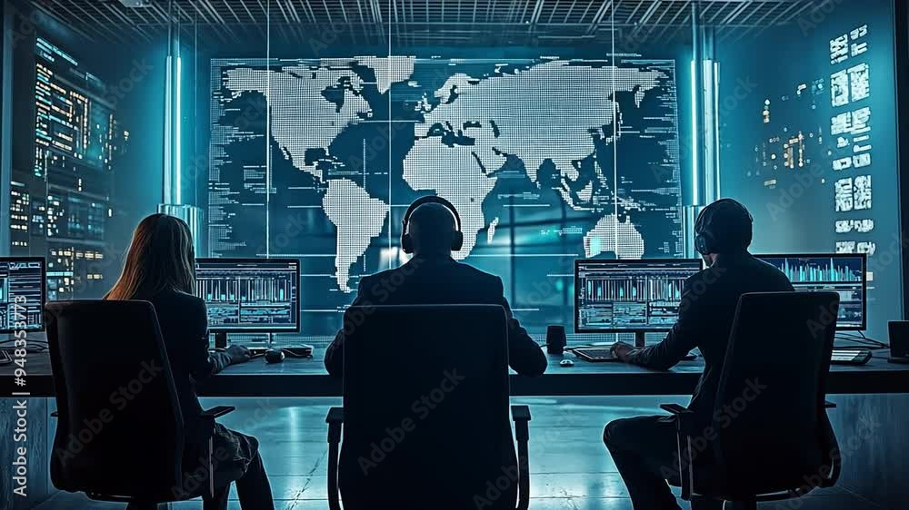 A federal agency's cyber security team is engaged in threat identification and cyber monitoring.