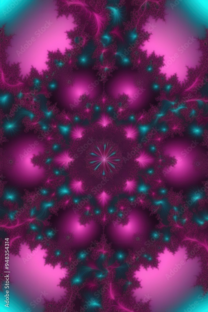 Fototapeta premium A colorful abstract design with a purple and blue background