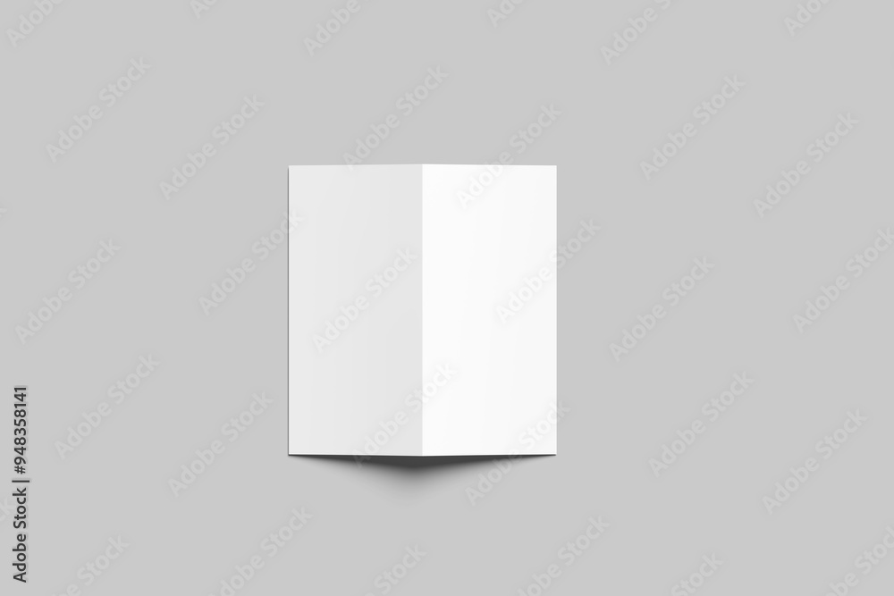 DL Bifold Blank Mockup Modeling Blender 3D DL Bifold Blank Mockup Modeling Blender 3D