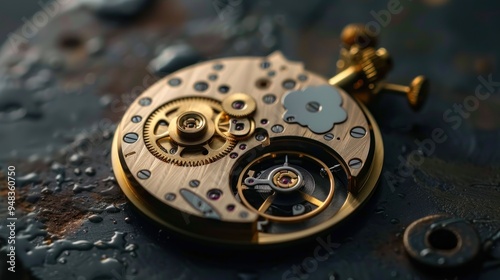 Wallpaper Mural Intricate Watch Mechanism Torontodigital.ca