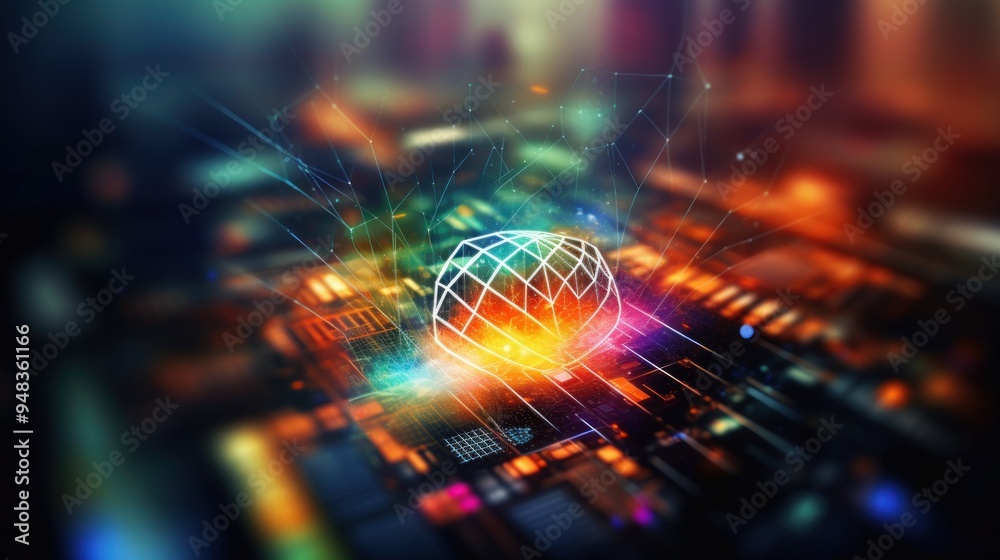 Obraz premium Abstract Digital Network