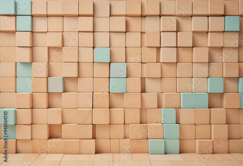  a photo made with square shape box wallpaper made with generative AI