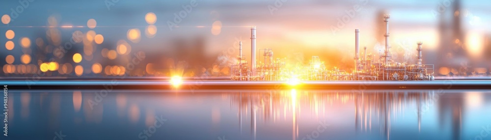 Obraz premium Chemical pollutants from industrial processes can cause health problems in nearby communities