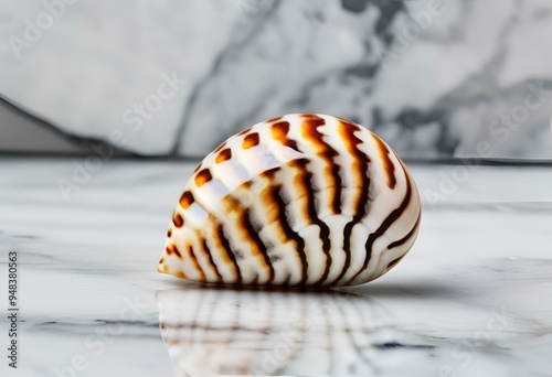 Seashell are beautiful, used as decorations, have patterns and colors.