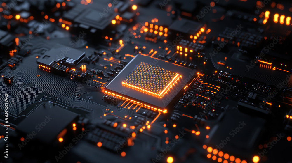 CPU Circuit Board. CPU Circuit Board.