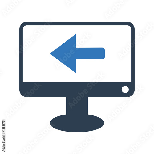 Computer send icon