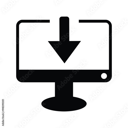 Computer download icon