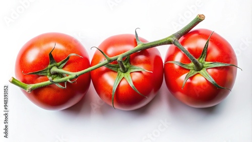 Red tomatoes on a branch
