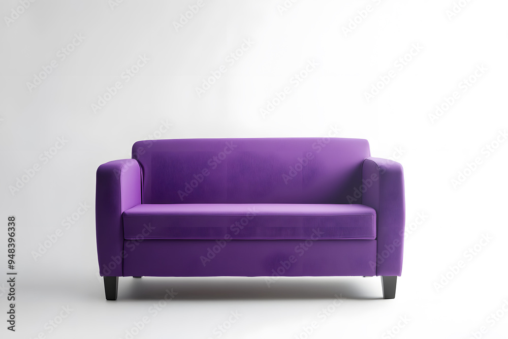 Modern purple sofa isolated on white background Modern purple sofa isolated on white background
