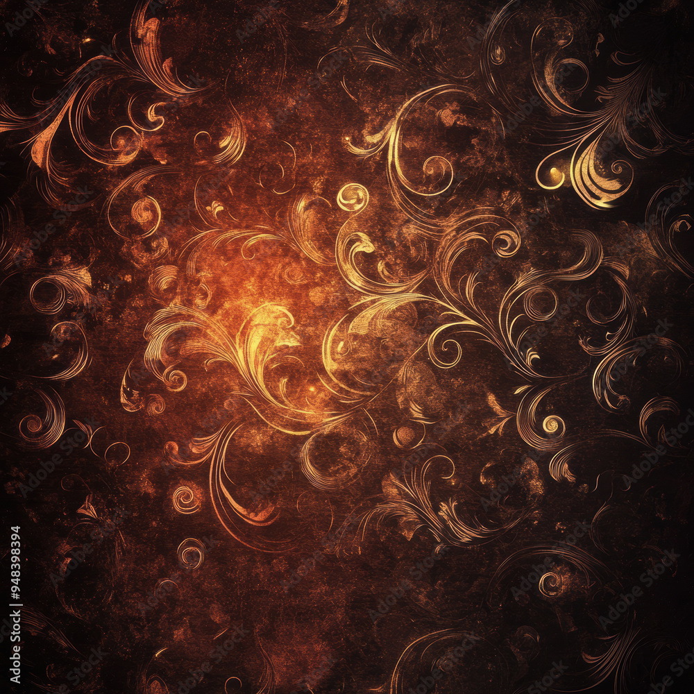 Grunge Floral Background. Grunge Floral Background.