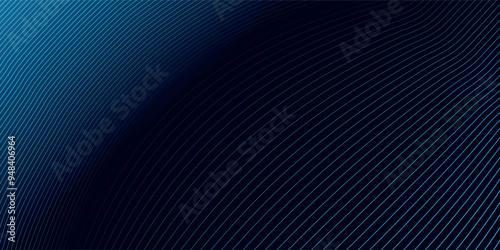 Abstract technology background with light effect. Glowing wave lines. Dynamic waves. Vector illustration.