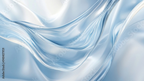 Background featuring an abstract glossy clear wave design.