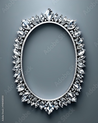 diamond frame with simple background
