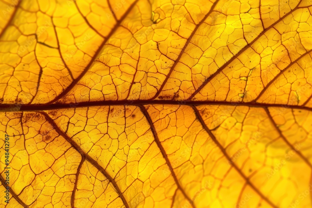 Obraz premium Close-up of a fall leaf