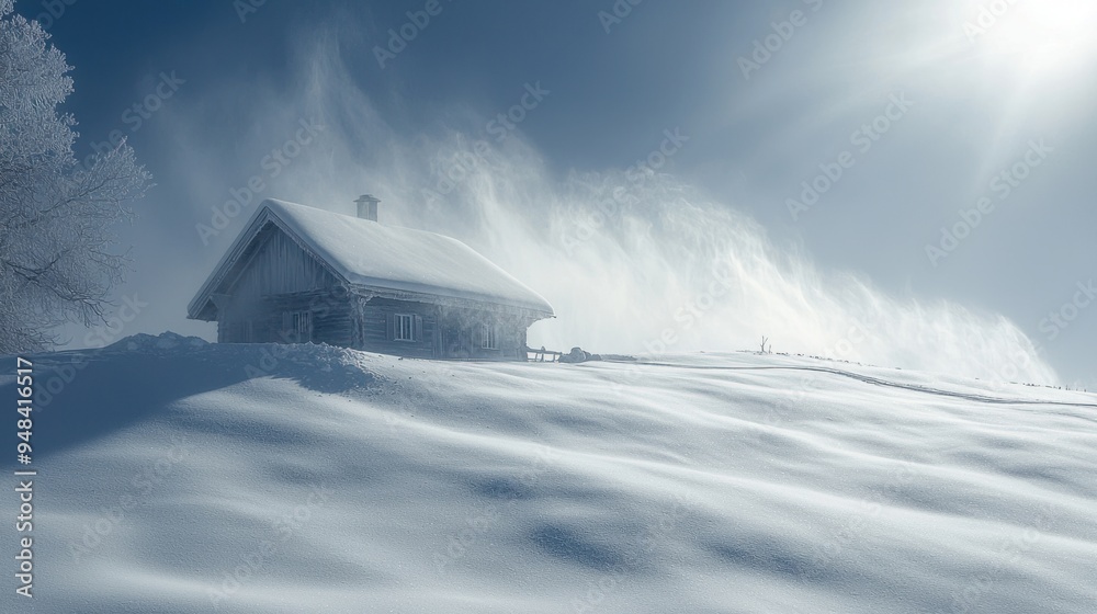 Arctic Blast: A Harsh Blizzard Rages with Swirling Snow in Intense Winter Weather Arctic Blast: A Harsh Blizzard Rages with Swirling Snow in Intense Winter Weather
