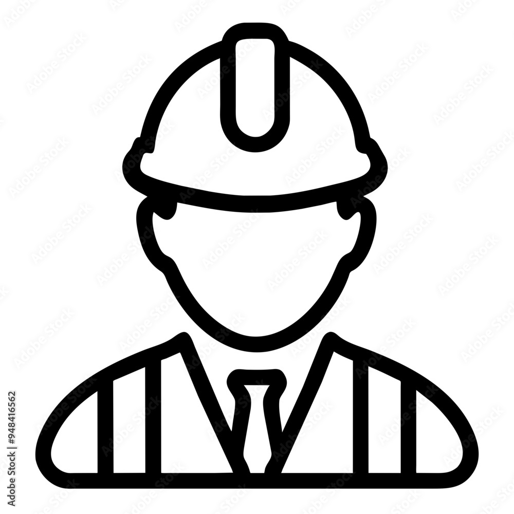Skilled Construction Worker Wearing Safety Gear, Committed to Building Projects Skilled Construction Worker Wearing Safety Gear, Committed to Building Projects