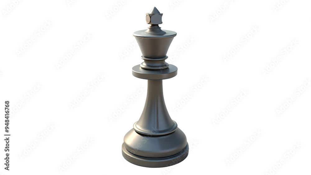 Antique wooden chess piece, including a king and queen, isolated on white background Antique wooden chess piece, including a king and queen, isolated on white background