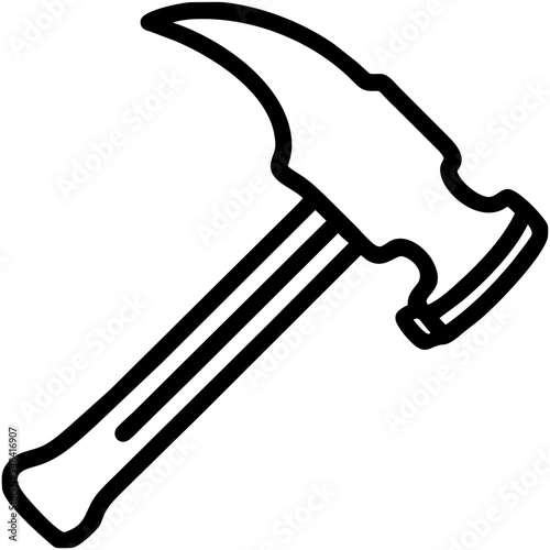 Classic Hammer for Driving Nails and Completing Various Construction Tasks