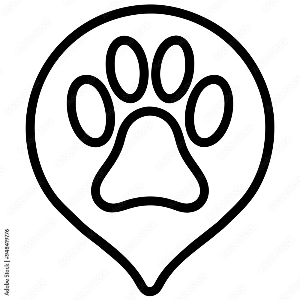 Adorable Dog Paw Print Symbolizing Love and Companionship Adorable Dog Paw Print Symbolizing Love and Companionship