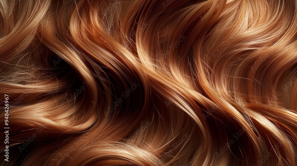 Close-up View of Smooth, Shiny, and Healthy Hair Strands, Depicting the Concept of Hair Moisture and Hydration Close-up View of Smooth, Shiny, and Healthy Hair Strands, Depicting the Concept of Hair Moisture and Hydration