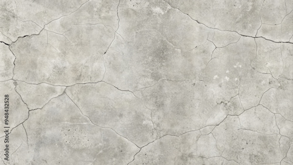 Naklejka premium High-resolution seamless concrete floor texture featuring a smooth, modern, and minimalist design with subtle cracks and slight sheen, ideal for commercial and industrial use.