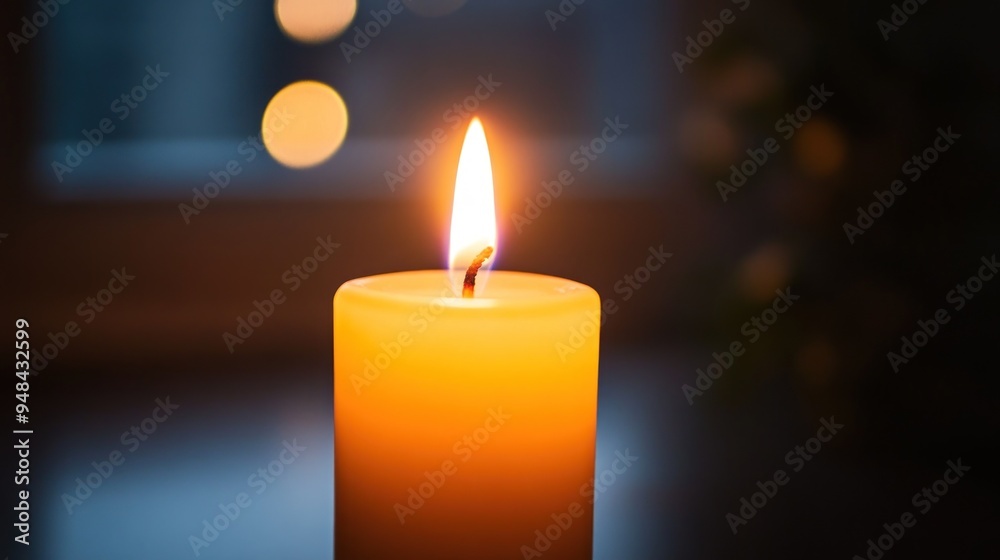 A Single Candle Flame A Single Candle Flame