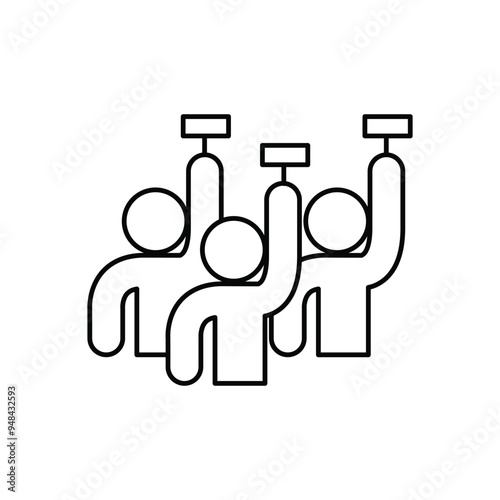 auction symbol thin outline icon vector design good for web or mobile app