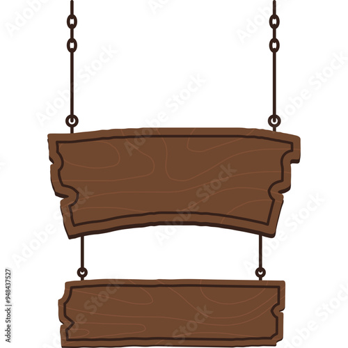 Hanging Wooden Sign
