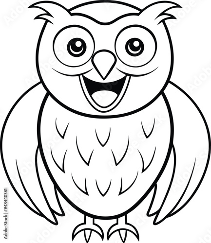 Joyful laughing hawk vector with expressive eyes and lively colors adds a playful flair to your artwork
