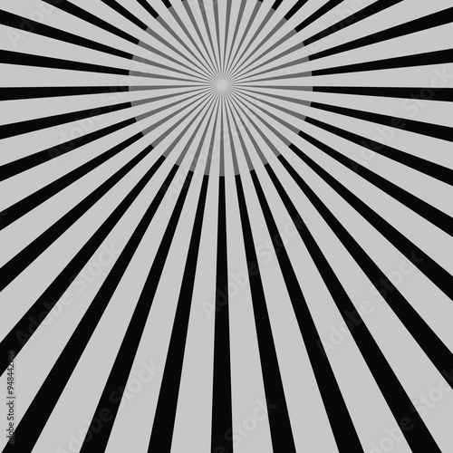 Sun rays. Retro sunburst background. Vector illustration