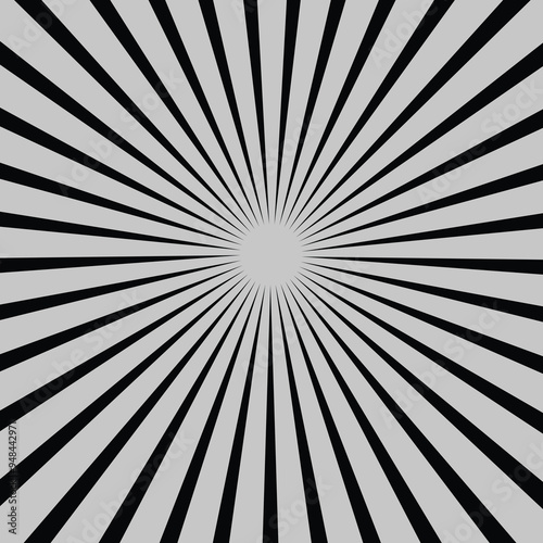 Sun rays. Retro sunburst background. Vector illustration
