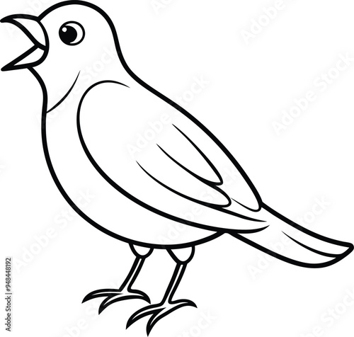 Eye-catching chirping canary vector featuring vivid yellow tones and a lively demeanor

