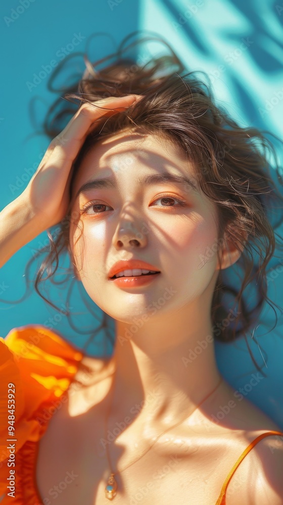 Radiant Beauty Under Sunlit Blue Radiant Beauty Under Sunlit Blue