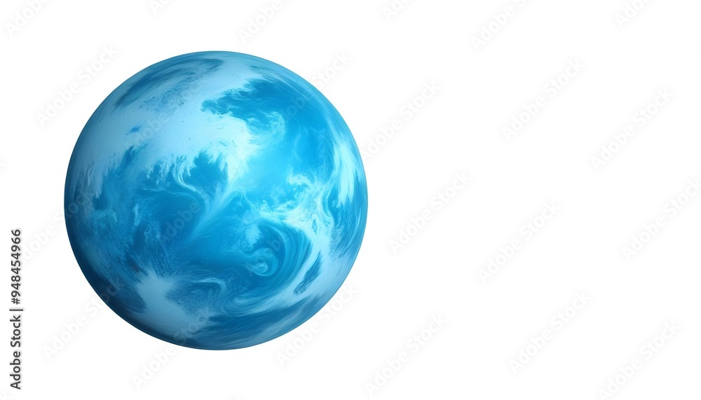 Planet Neptune isolated on a white background Planet Neptune isolated on a white background