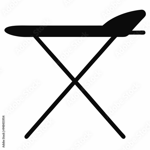 ironing board Black silhouette