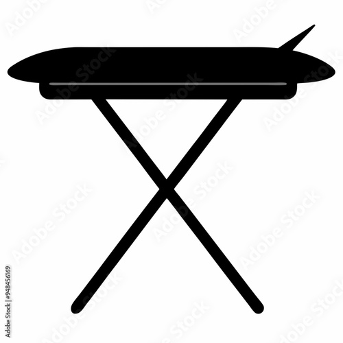 ironing board Black silhouette