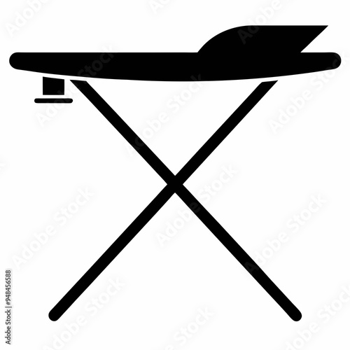 ironing board Black silhouette