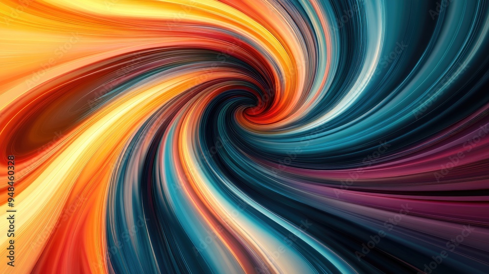 Obraz premium Vibrant abstract swirl background design