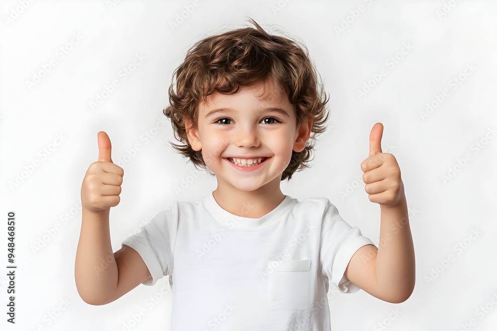 A bright and cheerful Australian child with a wide joyful smile on their face giving a confident thumbs up gesture in a 3D rendering against a clean white background A bright and cheerful Australian child with a wide joyful smile on their face giving a confident thumbs up gesture in a 3D rendering against a clean white background