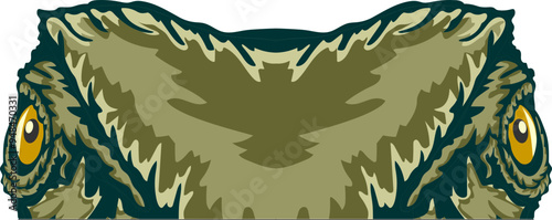 Lizard Face Peeking Color