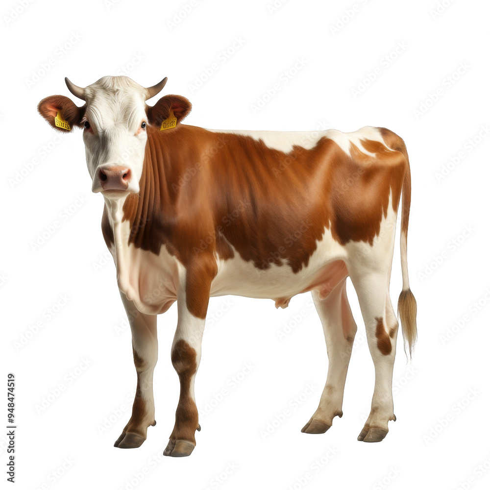 Cow Farm Isolated on a Transparent Background