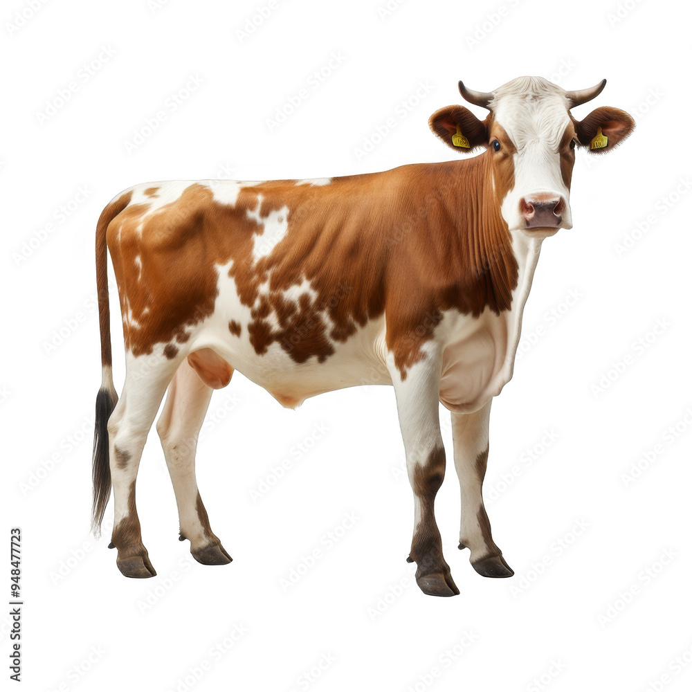 Cow Farm Isolated on a Transparent Background Cow Farm Isolated on a Transparent Background