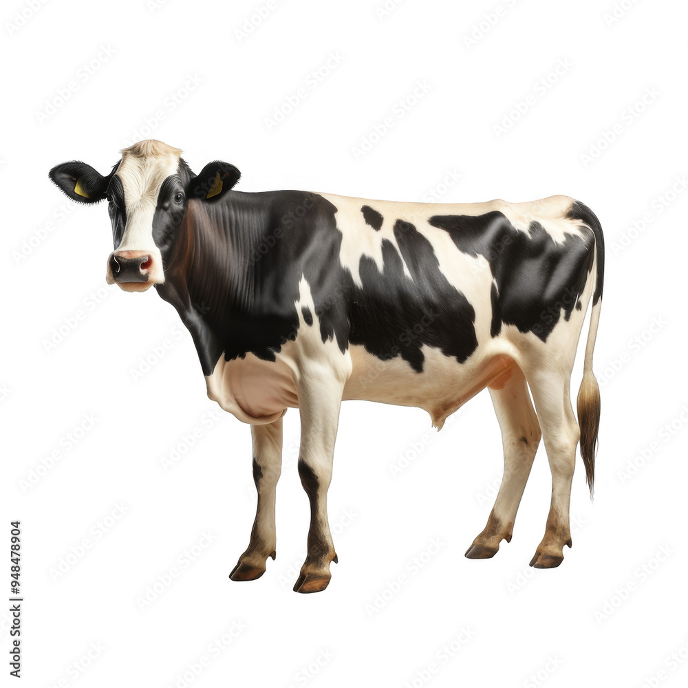 Cow Farm Isolated on a Transparent Background Cow Farm Isolated on a Transparent Background