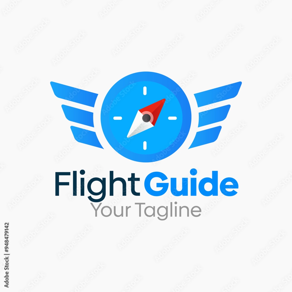Flight Guide Logo Design Template. Good for Business, Agency, Community and Organization Flight Guide Logo Design Template. Good for Business, Agency, Community and Organization