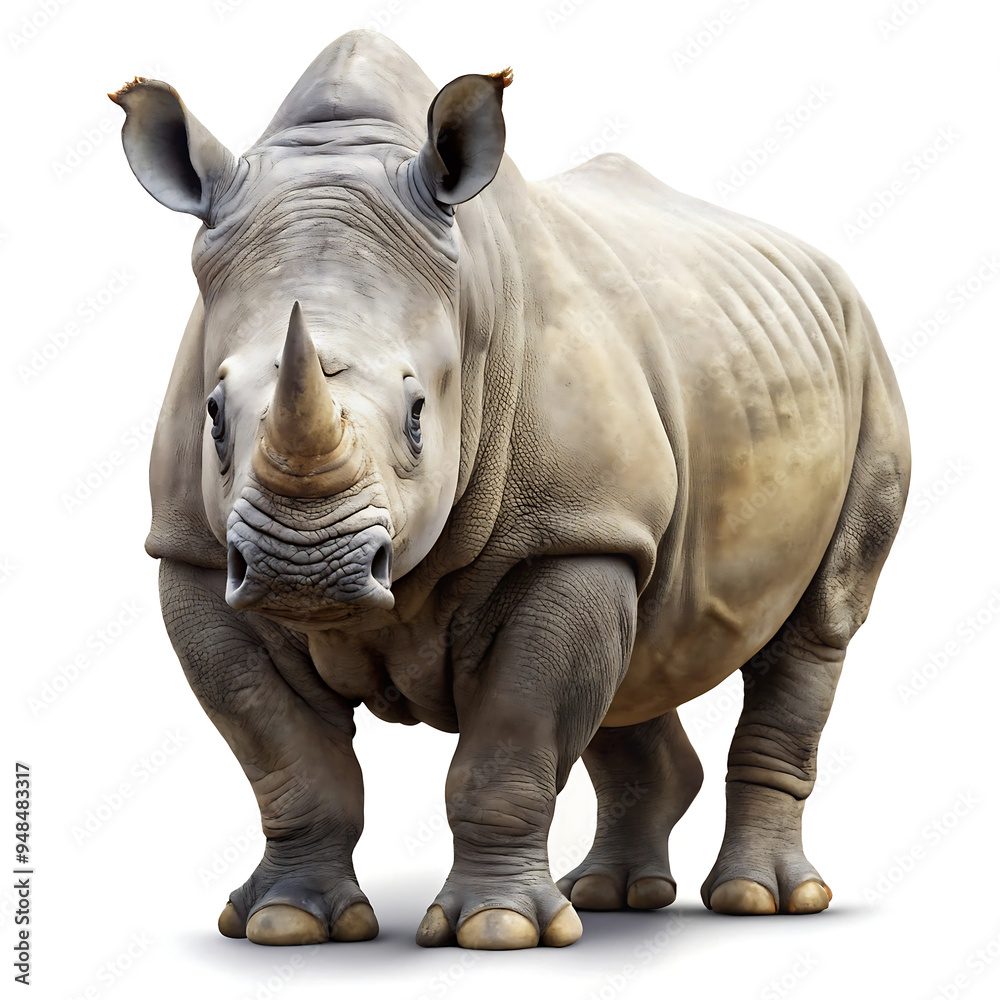 Obraz premium rhinoceros isolated on white