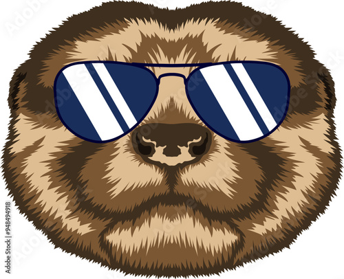 Otter Face Aviator Sunglasses