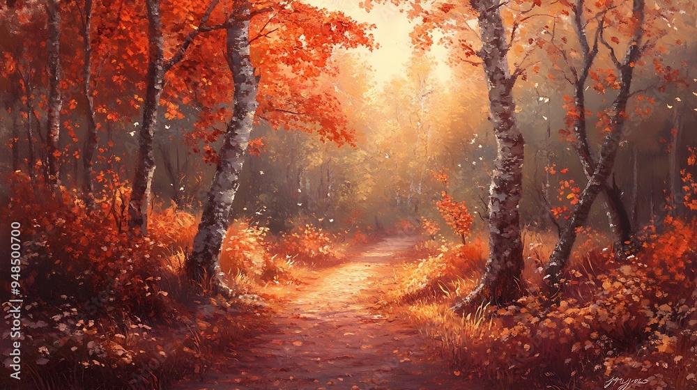Autumnal Forest Path Autumnal Forest Path